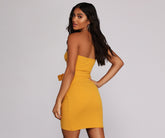 Robe mini à nouer avec style